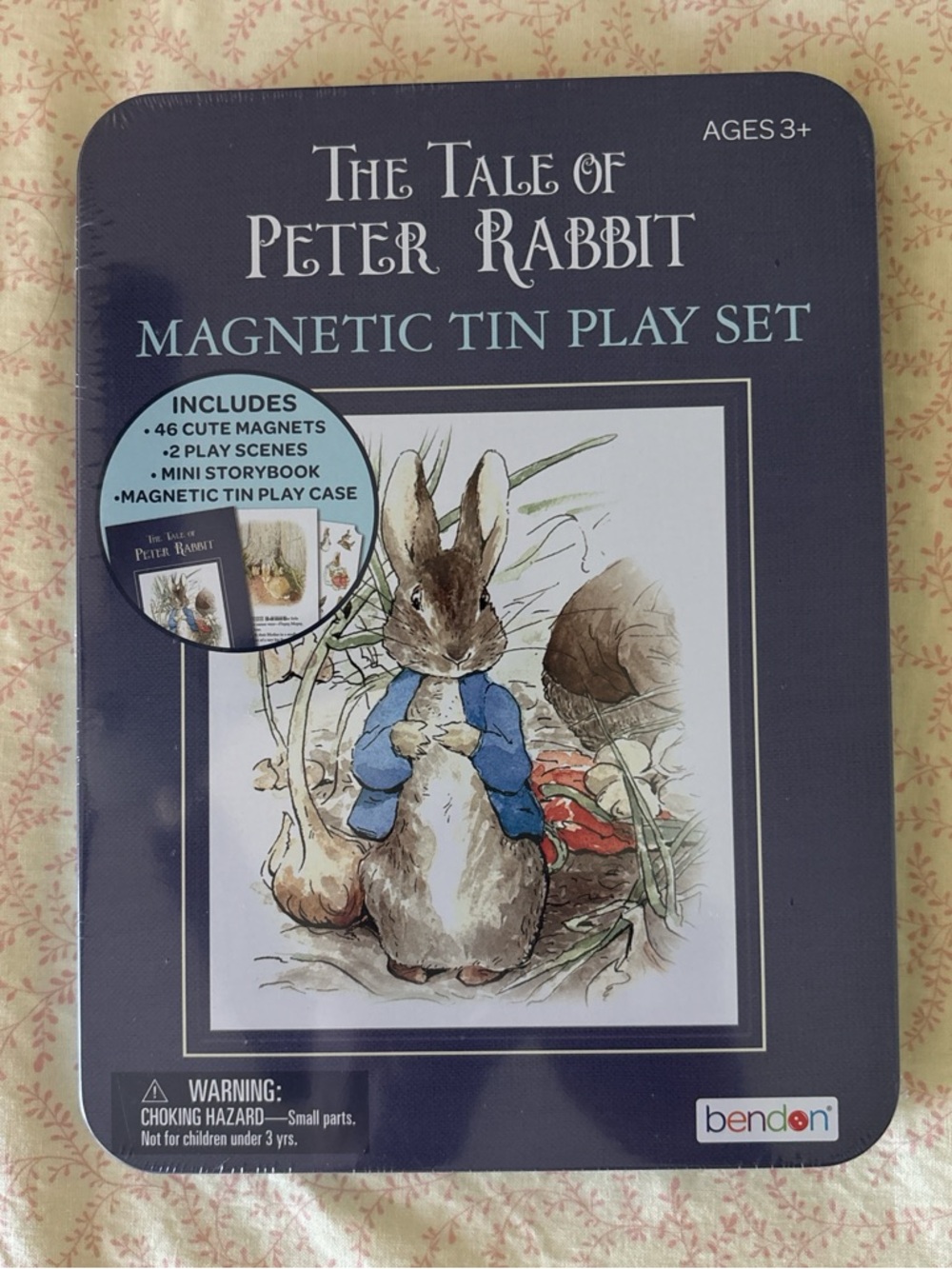 The Tale of Peter Rabbit Magnetic Tin Play Set by bendon — Blue